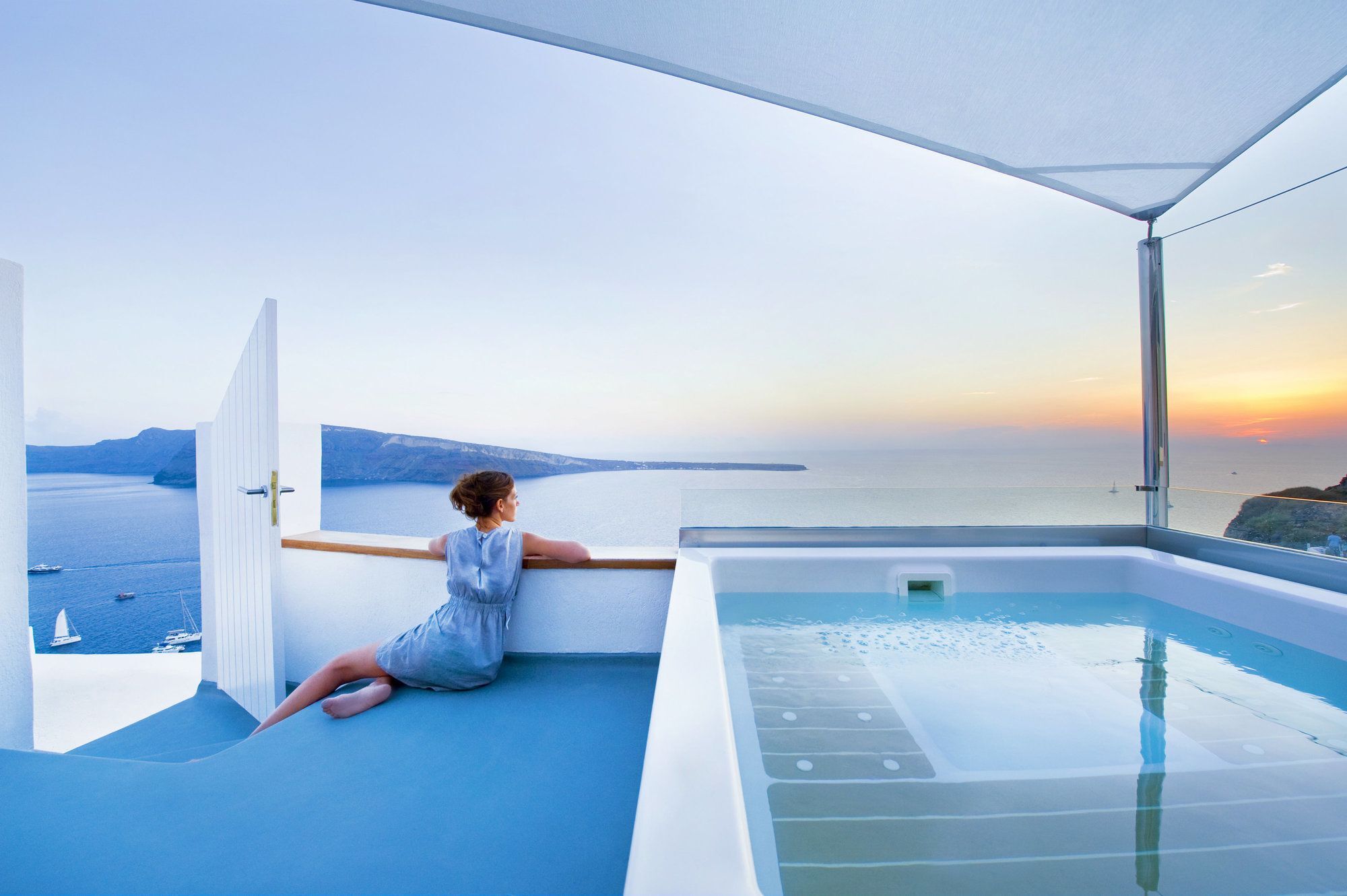 Hyperion Oia Suites Bagian luar foto